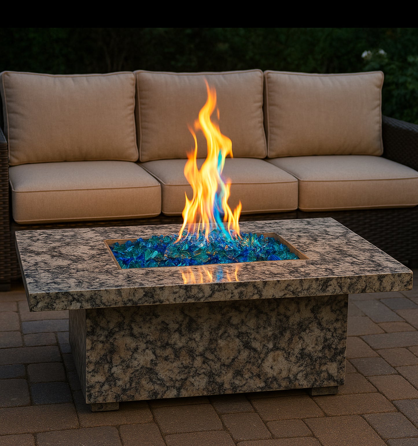 OUTDOOR FIRE COFFEE TABLE