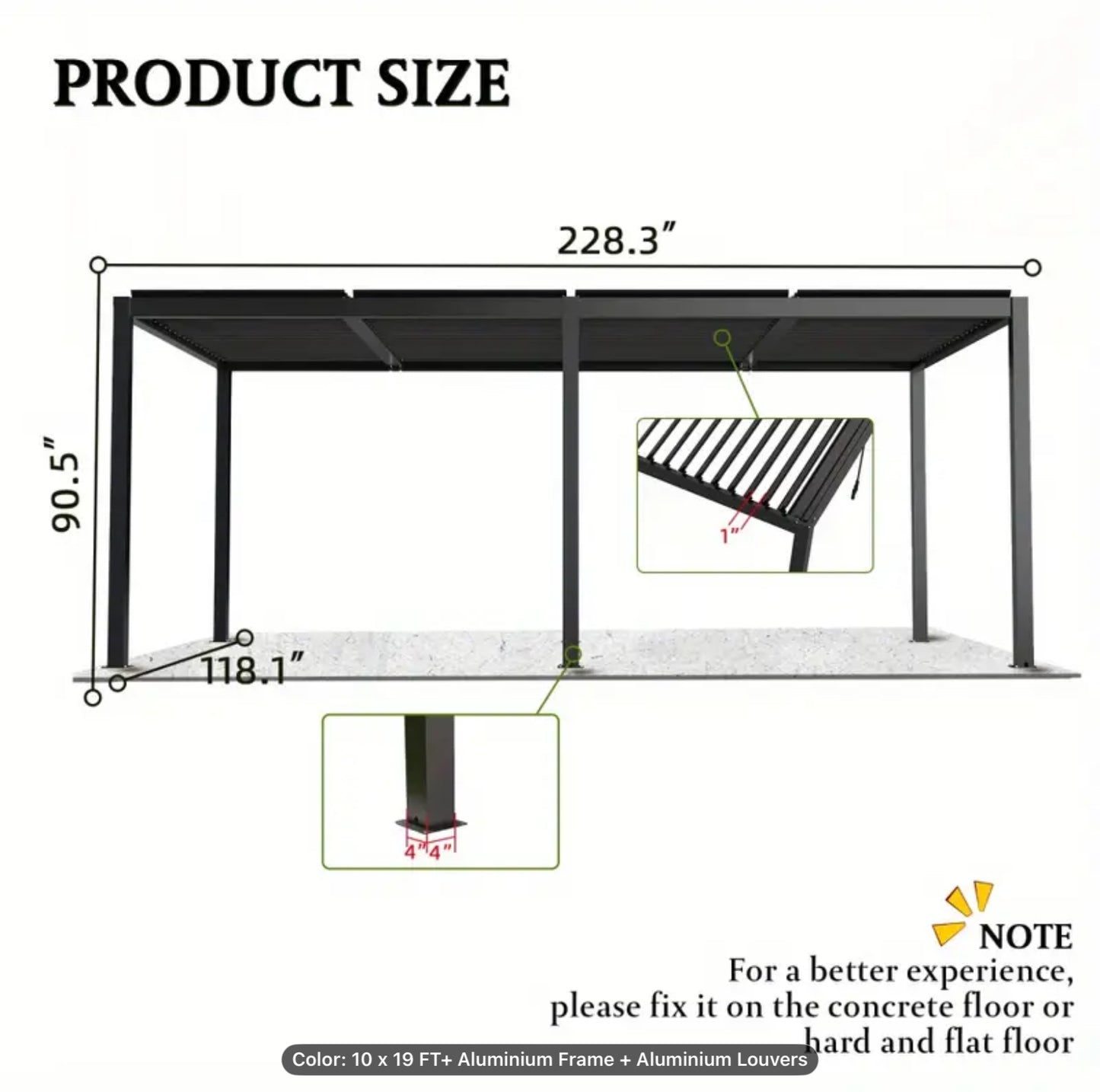 Pergola With Adjustable Shutters